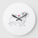 Search for dachshund clocks Illustration