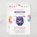 Search for baby monster invitations Little