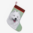 Search for samoyed christmas stockings Puppy