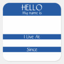 Search for hello stickers My name is