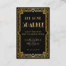 Search for gatsby business cards Elegant