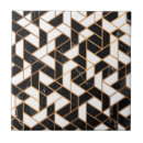 Search for black and white mosaic tiles Abstract