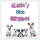 Search for dog birthday stickers Dalmatian