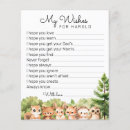Search for wishes for baby shower games Forest