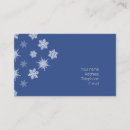 Search for snowflake business cards Season