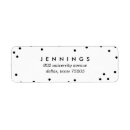 Search for polka dot return address labels Classic