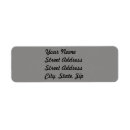 Search for gray background return address labels Grey