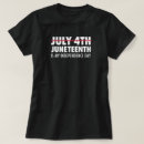 Search for juneteenth tshirts July 4th