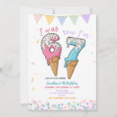 Search for cream birthday invitations Pink ice cream