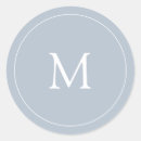 Search for light blue monogram stickers Simple