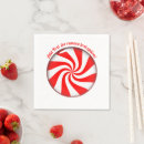 Search for peppermint candy napkins Red and white