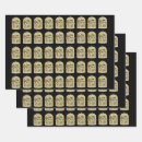 Search for snow scene wrapping paper Black