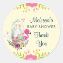 Search for watercolor bunny stickers Baby shower thank you