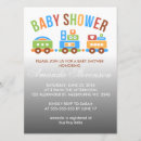 Search for train baby shower invitations Transportation