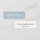 Search for love business cards Made with love
