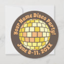 Search for gold disco ball invitations Retro