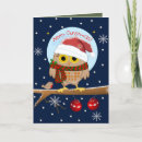 Search for cute owl christmas cards Snow