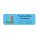 Search for cartoon dog return address labels Cute