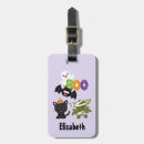 Search for halloween luggage tags Boo