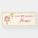 Search for hot air balloon banners Pink