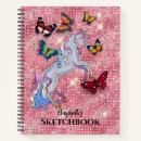 Search for unicorn glitter notebooks Pretty