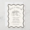 Search for whimsical party invitations Black and white