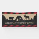 Search for rustic birthday banners Flannel