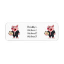 Search for piggy return address labels Funny