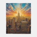 Search for new york city skyline blankets Empire state building