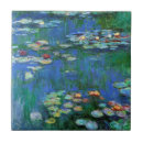 Search for water lily flower tiles Impressionism