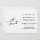 Search for just married wedding invitations Black and white