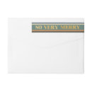 Search for green stripes return address labels Gold