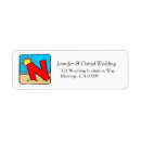 Search for letter n return address labels Letters