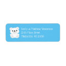 Search for winter blue return address labels Cartoon