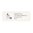 Search for ivory wedding return address labels Minimalist