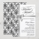 Search for ribbon bridal shower invitations Black and white