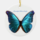 Search for blue butterfly christmas tree decorations Pretty
