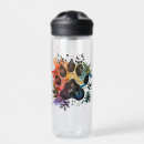Search for paw print water bottles Watercolor