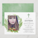 Search for greenery christening invitations Baptism