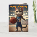 Search for funny basketball birthday cards Player