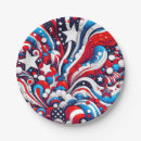 Search for red white blue stars patriotic paper plates Party