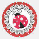 Search for red ladybug stickers Ladybug baby shower