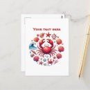 Search for cute crab postcards Beach