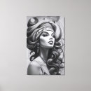 Search for hairstyle canvas prints Fashion