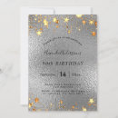 Search for silver star birthday invitations Gold