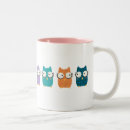Search for colourful owls mugs Colours