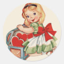 Search for retro children stickers Girl