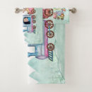 Search for train bath towels Watercolor
