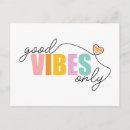 Search for good vibes postcards Positivity