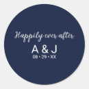 Search for blue and white wedding stickers Elegant